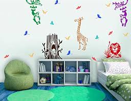 Find the perfect boy painting stock photos and editorial news pictures from getty images. Buy Gallerist Diy Wall Painting Stencils Animal Wall Stencil Design For Kids Room 5 Pieces Stencil Size 18x24 Inches Reusable Online At Low Prices In India Amazon In