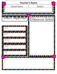 Monthly newsletter template teachers room teacher forms preschool lesson plans. 50 Free Newsletter Templates For Work School And Classroom