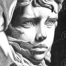 Archangel St. Michael Slaying the Devil, Artwork, Fine Art Print, Angel,  Christianity, Ink, Study, Master, Artist