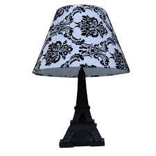 Check out our table lamp damask selection for the very best in unique or custom, handmade pieces from our shops. Simple Designs 16 In Black Eiffel Tower Table Lamp With Damask Printed Fabric Shade Lt3010 Dsk The Home Depot