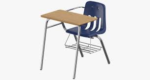 Student Desk 02 3d Model Student Desks Desk 3d Model