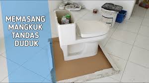 Cara mudah tukar getah mangkuk tandas | diy. Pemasangan Tandas Duduk Youtube