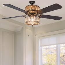 Not only can your light fixtures make a statement, but with these lovely cooling fixtures, your ceiling fan can spin to the rhythm of a spanish song as well. Home Garden Ceiling Fans Remote Elegant Chandelier 60 Ceiling Fan Fancy Unique Old World Dual Light Padernoluce Com
