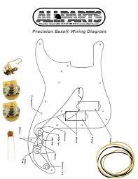 (2) cts 250k solid shaft pots, switchcraft 1/4 jack, 4 ft. New Precision Bass Pots Wire Wiring Kit For Fender P Bass Diagram Ep 4139 000 The Stratosphere