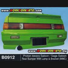 Proton iswara vr4 front bumper fiber. B0912 Proton Iswara Saga Saloon Fiber Rear Bumper With Signal Lamp Bracket Shopee Malaysia