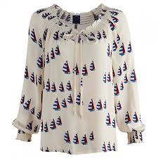 احدث موضة بلوزات بنات سيدات مصر printed blouse blouse nautical chic