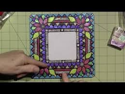 But first, let's back up a second. Mosaic Frame With Polymer Clay Youtube Mosaic Frame Polymer Clay Frame