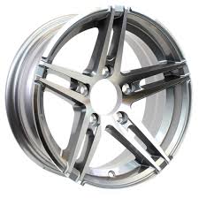 Our painted steel trailer rims are best utilized with utility, camping, travel, boat and jet ski trailers which are mainly used in fresh water. Aluminum Trailer Wheel 14 Inch 5 Lug On 4 5 Sidewinder Silver Brushed Rim Face Wheels Tires Wheels Snowrobin Jp