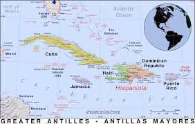 Thus, larger islands such as those from guadeloupe and south into the windward islands have relatively high diversity and a higher degree of endemic flora and fauna. Greater Antilles Public Domain Maps By Pat The Free Open Source Portable Atlas