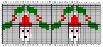 Each square represents one stitch. Christmas Knitting Charts Knitting And Com