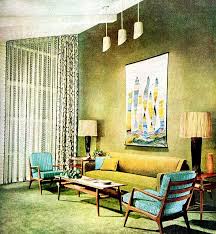 Living Room 1955 Retro Living Rooms Mid Century Living Room Mid Century Modern Interiors