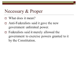 In the court case united states vs. The Two Clauses That Gave The Feds Power Necessary And Proper Clause Art I Sec 8 Cl 18 Commerce Clause Art I Sec 8 Cl 3 Ppt Download
