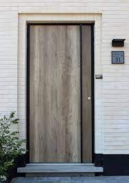 aluminium huisdeur met houtlook ramen en deuren voordeur ramen