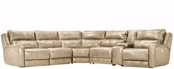 Southern Motion Dazzle 6 Piece Power Sectional In Beach Top Grain Leather 883 Beach Southern Motion Power Reclining Sectional Sofa Reclining Sectional