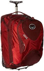 Osprey Ozone Convertible 22 50l Wheeled Luggage Hoodoo Red With Images Osprey Ozone Luggage Travel Duffel