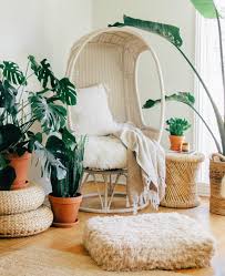 Egg Chair With Plants