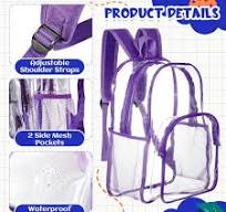 Amazon.com | Amylove 24 Pcs Clear Backpack bulk for Stadium ...
