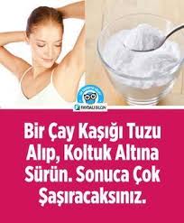Bir Cay Kasigi Tuzu Alip Koltuk Altina Surun Tuz Dogal Kozmetik Evde Hazirlabilen Ilaclar