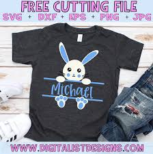 It's perfect for diy projects. Free Split Monogram Easter Bunny Svg For Boys Digitalistdesigns