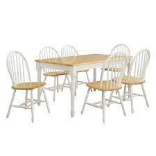 Better Homes And Gardens Autumn Lane Windsor Solid Wood Dining Chairs White And Oak Set Of 2 Walmart Com In 2021 Solid Wood Dining Chairs Farmhouse Dining Table Large Oak Dining Tables