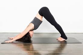 Postures like downward dog (as well as more difficult arm balances) that place weight on the arms and shoulders are great for building upper. Yoga Downward Dog Increases Eye Pressure Risks For Glaucoma Patients