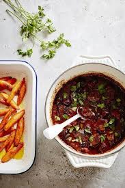 Languedoc Beef Stew With Red Wine Herbs And Olives Imbibe Magazine Beef Stew Hearty Beef Stew Cooking With Beer