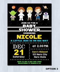 Star Wars Baby Shower Invitacion Star Wars Baby Shower Etsy Star Wars Baby Shower Star Wars Baby Shower Decorations Star Wars Baby