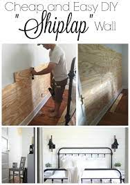 I wasn't kidding when i said shiplap can be displayed in any room in your home. Cheap And Easy Diy Shiplap Wall Shiplap Wall Diy Easy Home Decor Cheap Home Decor