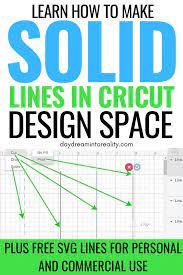 How To Add A Solid Line In Cricut Design Space Thin And Thick Cricut Design Cricut Cricut Tutorials
