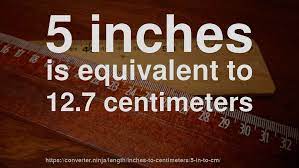 A centimeter, or centimetre, is a unit of length equal to one hundredth of a meter. 5 In To Cm How Long Is 5 Inches In Centimeters Convert