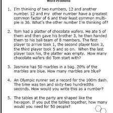 Word problems worksheets that will challenge kids and increase math fluency. 6th Grade Math Word Problems