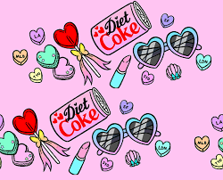 Coco Fennell Diet Coke Kawaii Pattern