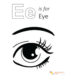 The muscular system is responsible for your movement. E Is For Eye Coloring Page Free E Is For Eye Coloring Page
