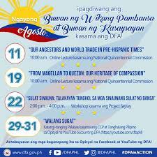 Buwan Ng Wikang Pambansa At Buwan Ng Kasaysayan Ngayong Agosto Philippine Embassy Tokyo Japan