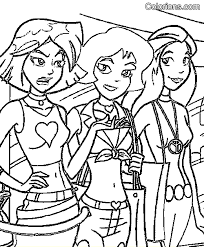 Nos 41 dessins à colorier de totally spies seront satisfaires les petits comme les plus grands. Colorions Com Impression Totally Spies