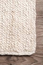 Burrillville Hand Woven White Area Rug Reviews Birch Lane Braided Area Rugs Braided Jute Rug Braided Rug Diy
