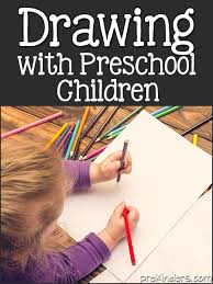 You can also erase later on the outlines and people will hardly notice that the drawing came from simple lines. Drawing With Preschool Children Prekinders