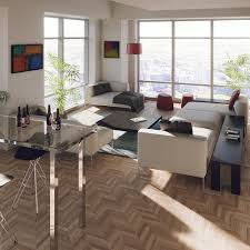 Put the fireplace in the between of the two floors to ceiling widow like this. Interior Design For Large Living Room In Nyc With Floor To Ceiling Windows 3d Contest 99designs