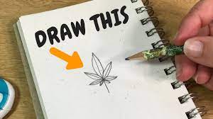 I hope these drawings help to bring some creativity and positivity to your days! The Easiest Way To Draw A Pot Leaf Youtube