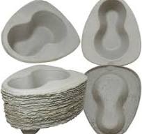 Eco Friendly Paper Pulp Bedpans for Elderly Patients