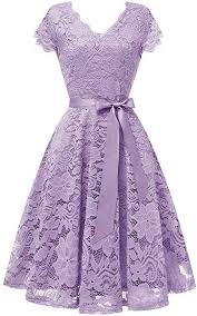 Vinvv Women S Short Vintage Lace Dress Cap Sleeve Bridesmaid Party Swing Dress Lavender S At Amazon Women S Cl Women Lace Dress Retro Cocktail Dress Lace Dress