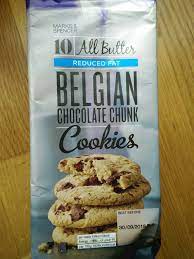 English (malaysia) (myr) change malaysia (myr). Reduced Fat Belgian Chocolate Chunk Cookies Marks Spencer 225 G E