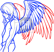 Don't stress too much about it being perfect. Orasnap Drawing Angel Wings Side View Folded