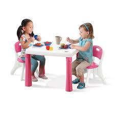 Step2 Lifestyle Kitchen Table And Chair Set Pink Step2 Toys R Us Kids Table And Chairs Table And Chair Sets Table And Chairs