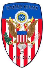 Usa Shield Custom Shape Metal Sign 21 X 32 Inches Retro Tin Signs Metal Signs Vintage Wall Clock