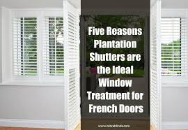 If you seek wood doors or double doors of the highest quality, us door & more inc. French Door Plantation Shutters A Perfect Combination