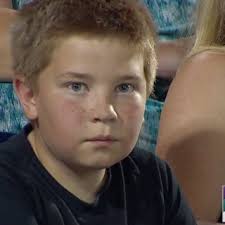 Kid Wins Epic Stare Down Contest Against Tv Camera Baseball Games Basketball Court Layout College World Series