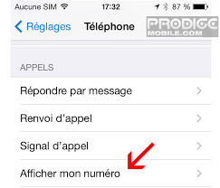 Iphone Empecher L Affichage De Votre Numero De Telephone