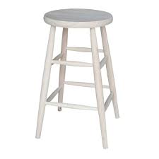 International Concepts 30 In Unfinished Wood Bar Stool 1s 830 The Home Depot Swivel Counter Stools Wood Bar Stools Swivel Bar Stools