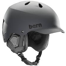 bern watts eps winter snowboard ski helmet s m matte grey